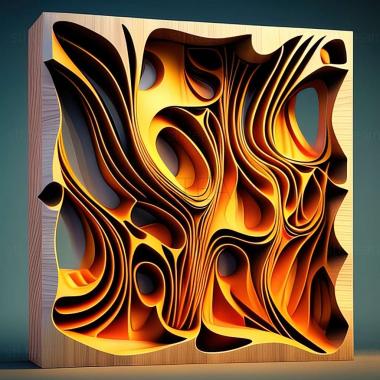 3D model abstract art (STL)